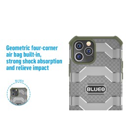 Blueo Military Grade Drop Protection Case for iPhone 12 Pro Max Blue