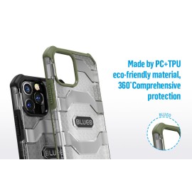 Blueo Military Grade Drop Protection Case for iPhone 12 Pro Max Blue