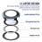 Blueo PVD Stainless Steel Camera Lens Ring for iPhone 14 Pro Max Purple