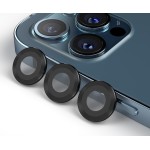 Blueo 9H Ring Metal Camera Lens Protector for iPhone 12 Pro Max Black