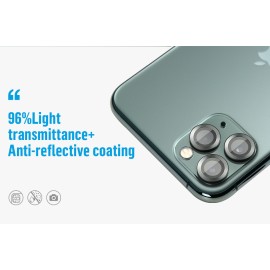 Blueo 9H Ring Metal Camera Lens Protector for iPhone 12 Pro Max Black