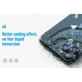 Blueo 9H Ring Metal Camera Lens Protector for iPhone 12 Pro Max Black