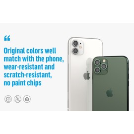 Blueo 9H Ring Metal Camera Lens Protector for iPhone 12 Pro Max Black