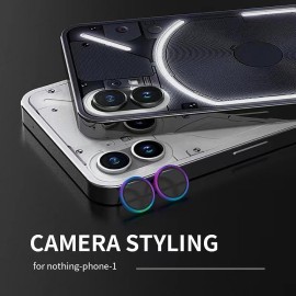 Blueo Camera Lense Protector 9H Aluminium Ring for Nothing Phone 1 Silver