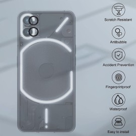 Blueo Camera Lense Protector 9H Aluminium Ring for Nothing Phone 1 Silver