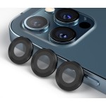 Blueo 9H Ring Metal Camera Lens Protector for iPhone 12 Pro Black