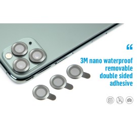 Blueo 9H Ring Metal Camera Lens Protector for iPhone 12 Pro Black