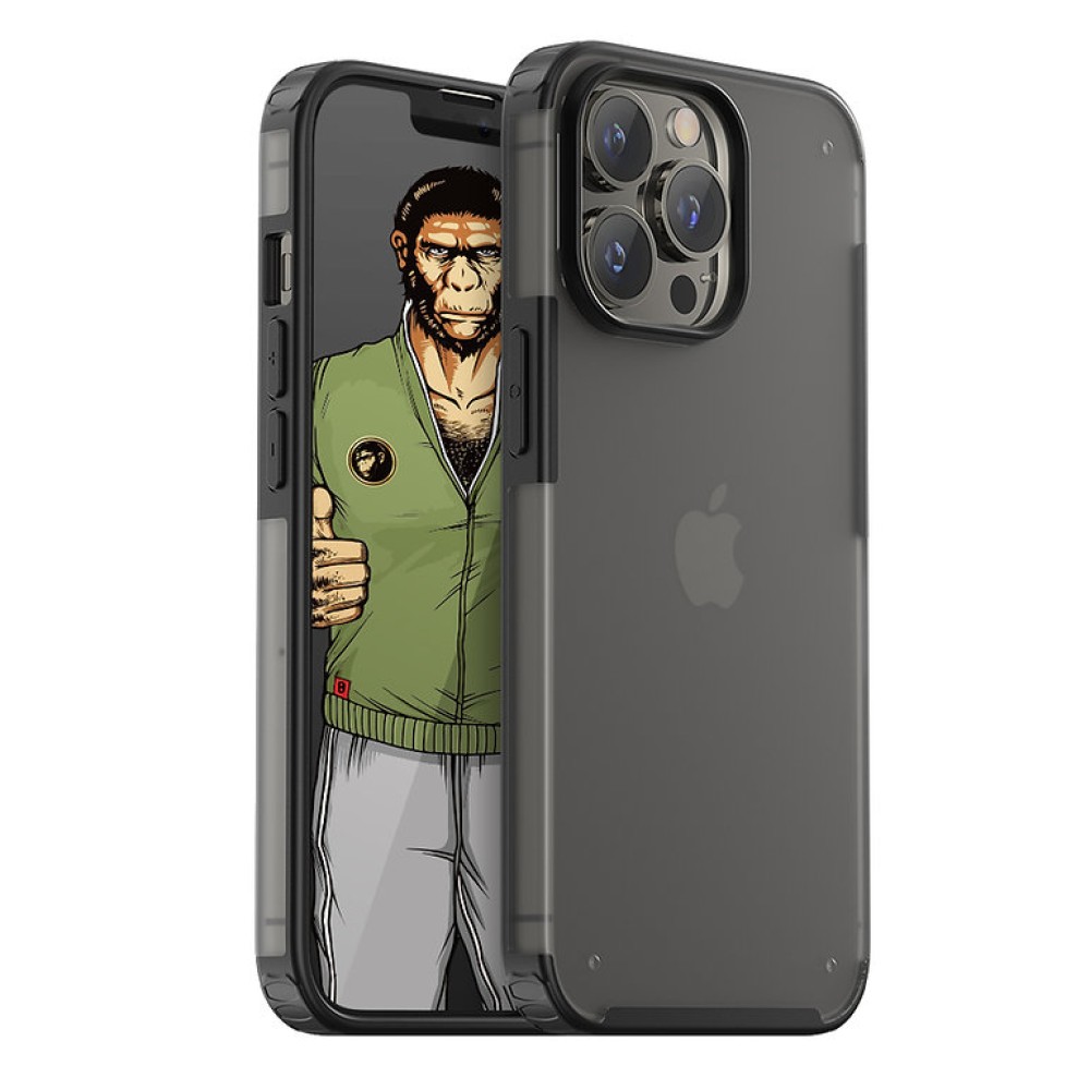 Blueo Ape Series Frosted Matte Case for iPhone 13 Pro Max Black