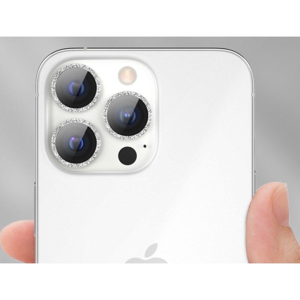 Blueo 9H Ring Metal Camera Lens ProteciPhone 13 Pro/13 Pro Max Diamond Glitter