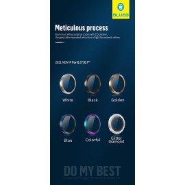 Blueo 9H Ring Metal Camera Lens ProteciPhone 13 Pro/13 Pro Max Diamond Glitter